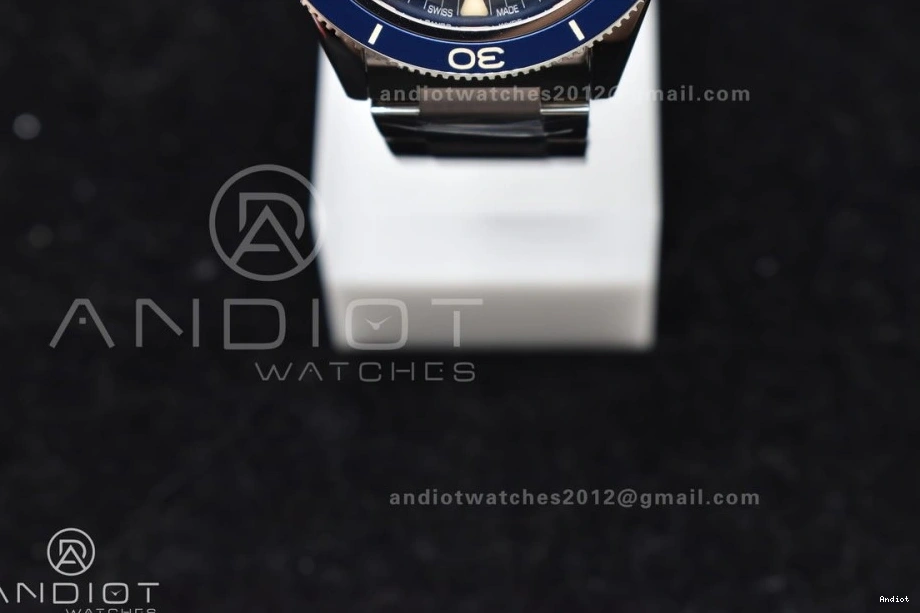 VSF Edition Bracelet A8912 1:1 On 300 SS Clone Seamaster Blue Best Heritage Super Dial 1226